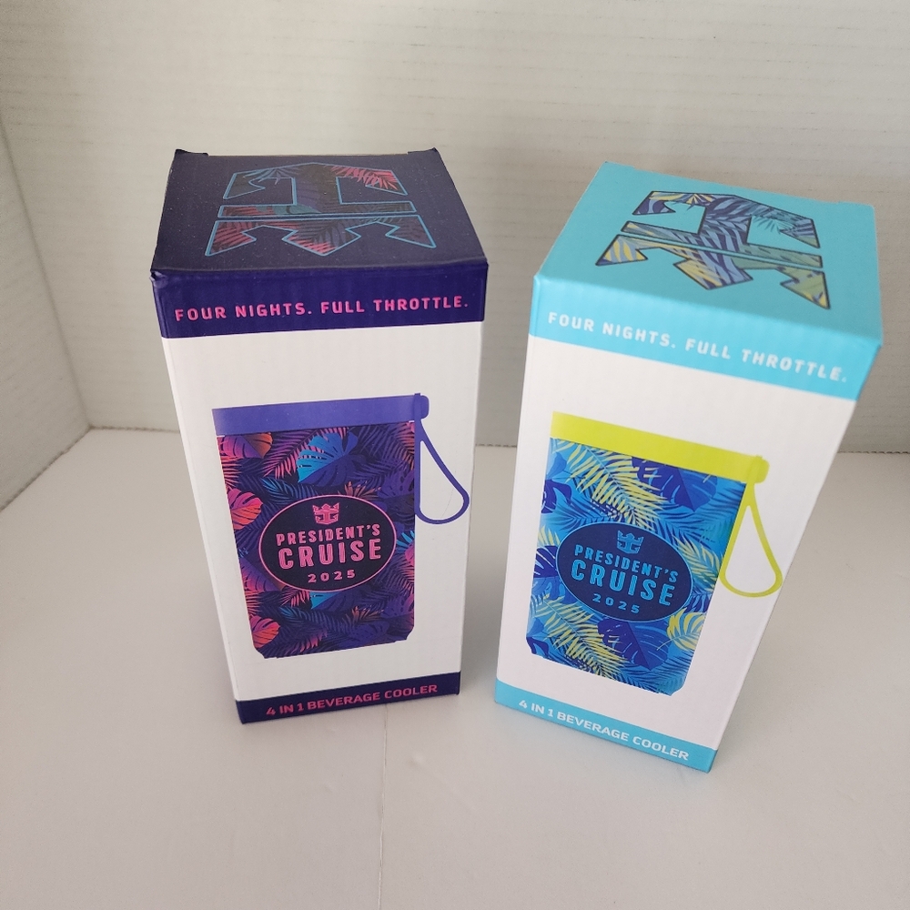 Utopia President's Cruise Sept 2025 BEVERAGE Coolers + Flags 2 New Never Used